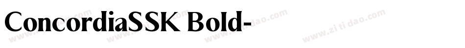 ConcordiaSSK Bold字体转换